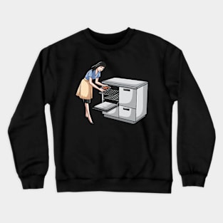 Bacon - Woman Cooking Bacon Crewneck Sweatshirt